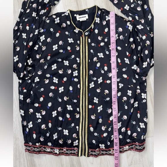 Zadig & Voltaire Vendrix Flower Vintage Jacket . Size: 38 $358 - Picture 8 of 9